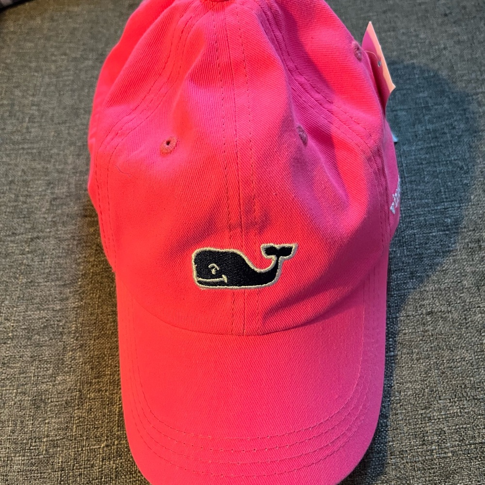 Neon pink vineyard vine baseball cap